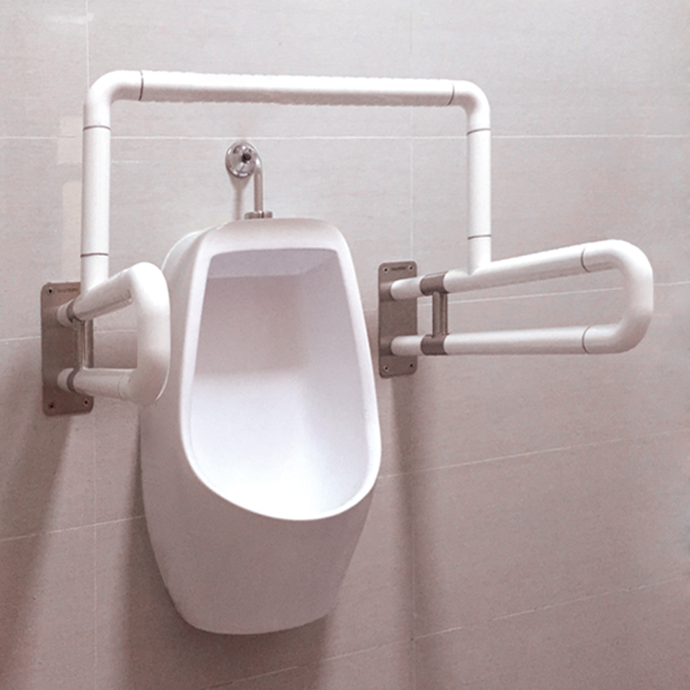 N-Shaped Support Rail For Urinal With Stainless Steel 304 Base